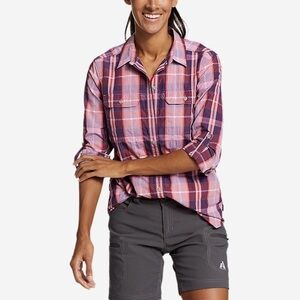 Eddie Bauer Mountain Travex Long Sleeve Shirt 2X UPF